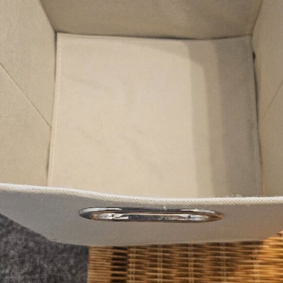 Household Essentials Square Basket Storage Cube Bench Cubby 12" x 11" x 11.5" - Picture 3 of 8